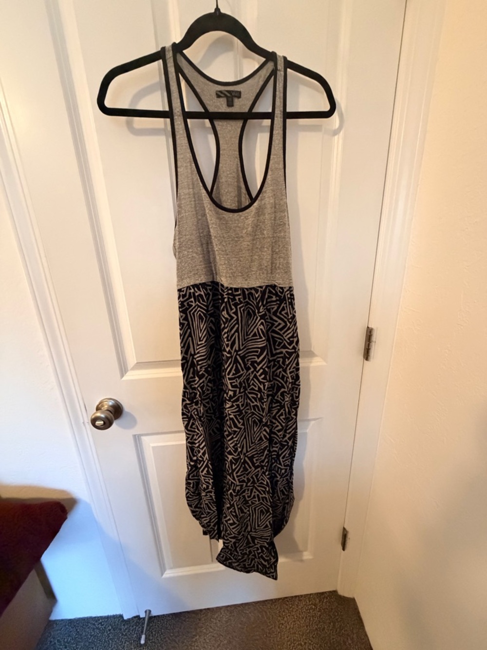 Vans Gray and Black Racerback Maxi Dress